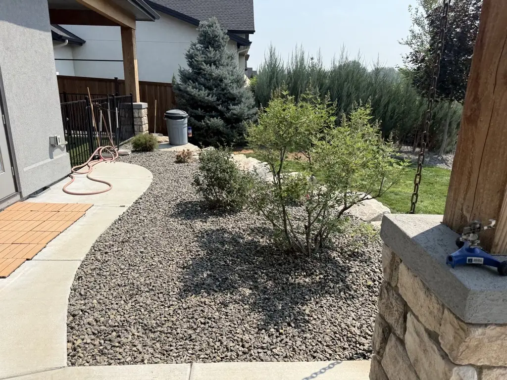 Rock and landscape material installation by Crap Kings in Eagle, Idaho