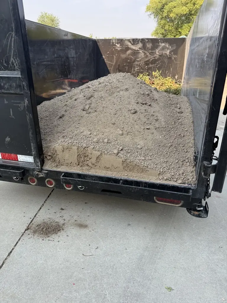Dump trailer loaded with gravel - Caldwell, Idaho